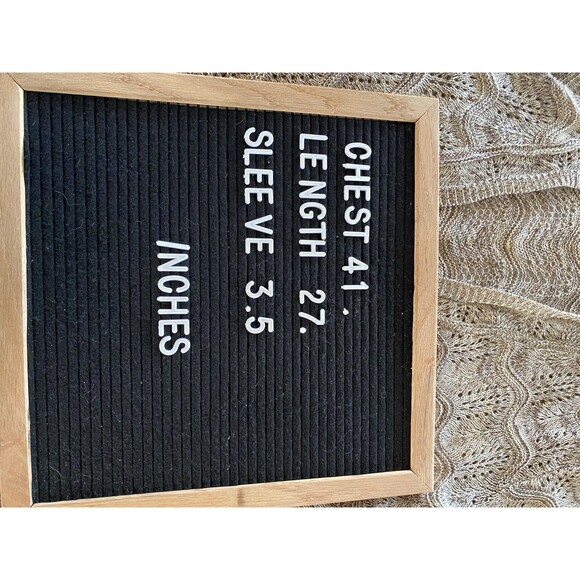 Faded Glory Womens Sz 1X Open Front Brown Cardigan Short Sleeve - Picture 11 of 11